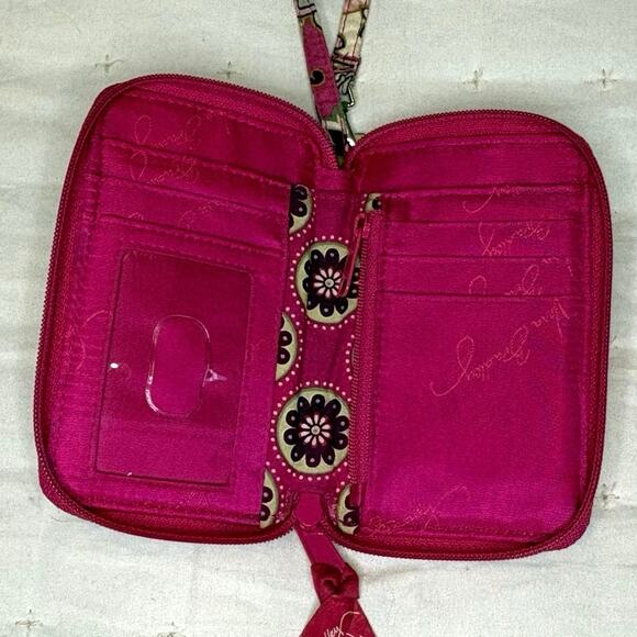 Vera Bradley Very Berry Zip Around Wristlet - Picture 5 of 9